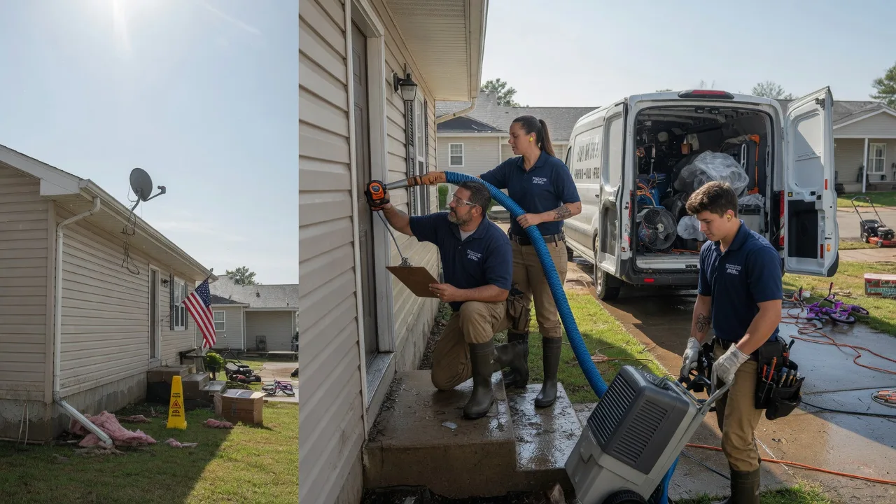 Ceiling Water Damage Restoration in Burgoon, OH near me
